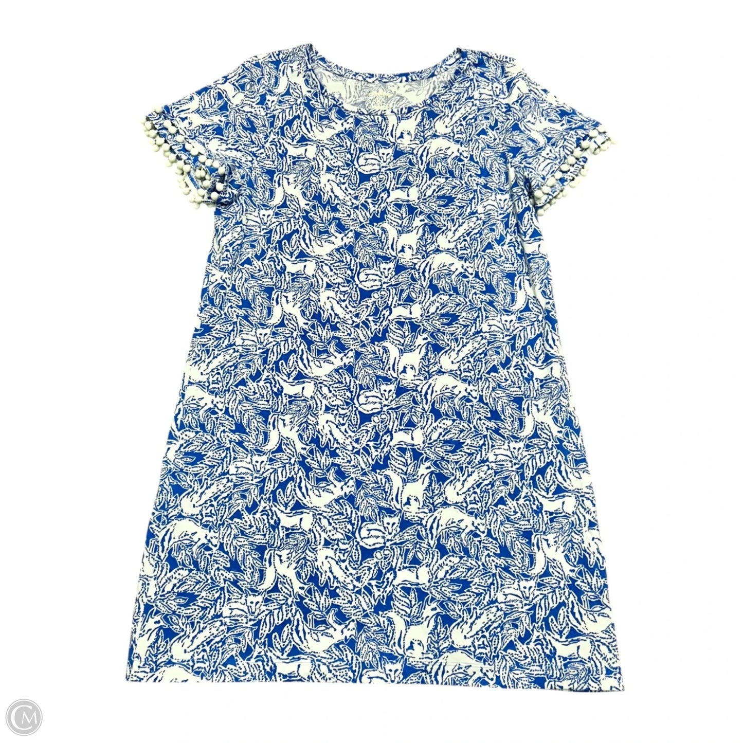 Dress Designer By Lilly Pulitzer In Blue & White, Size: Xl
