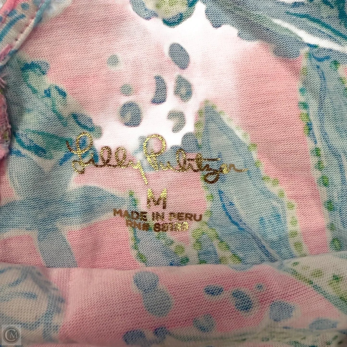 Dress Designer By Lilly Pulitzer In Blue & Green, Size: M