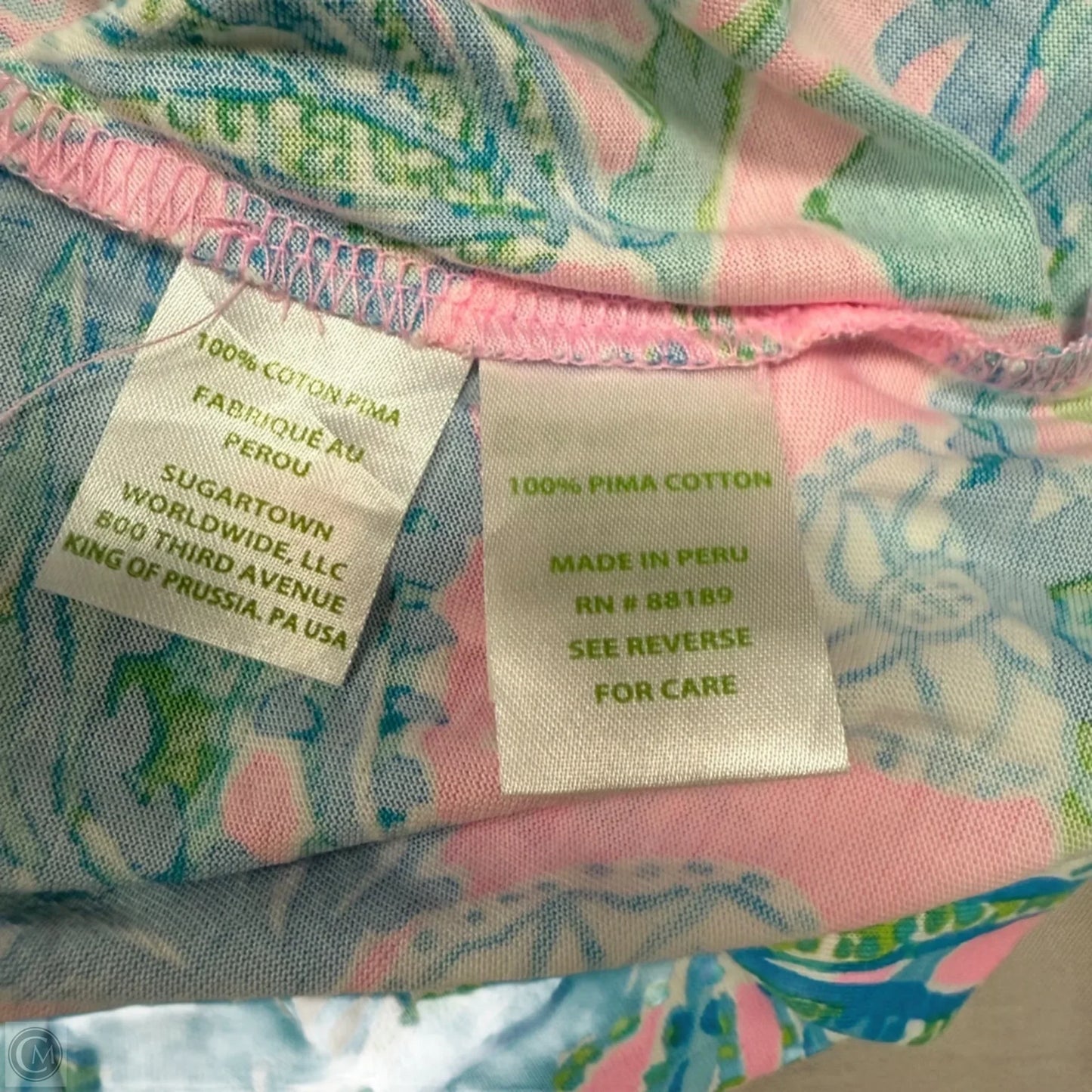 Dress Designer By Lilly Pulitzer In Blue & Green, Size: M