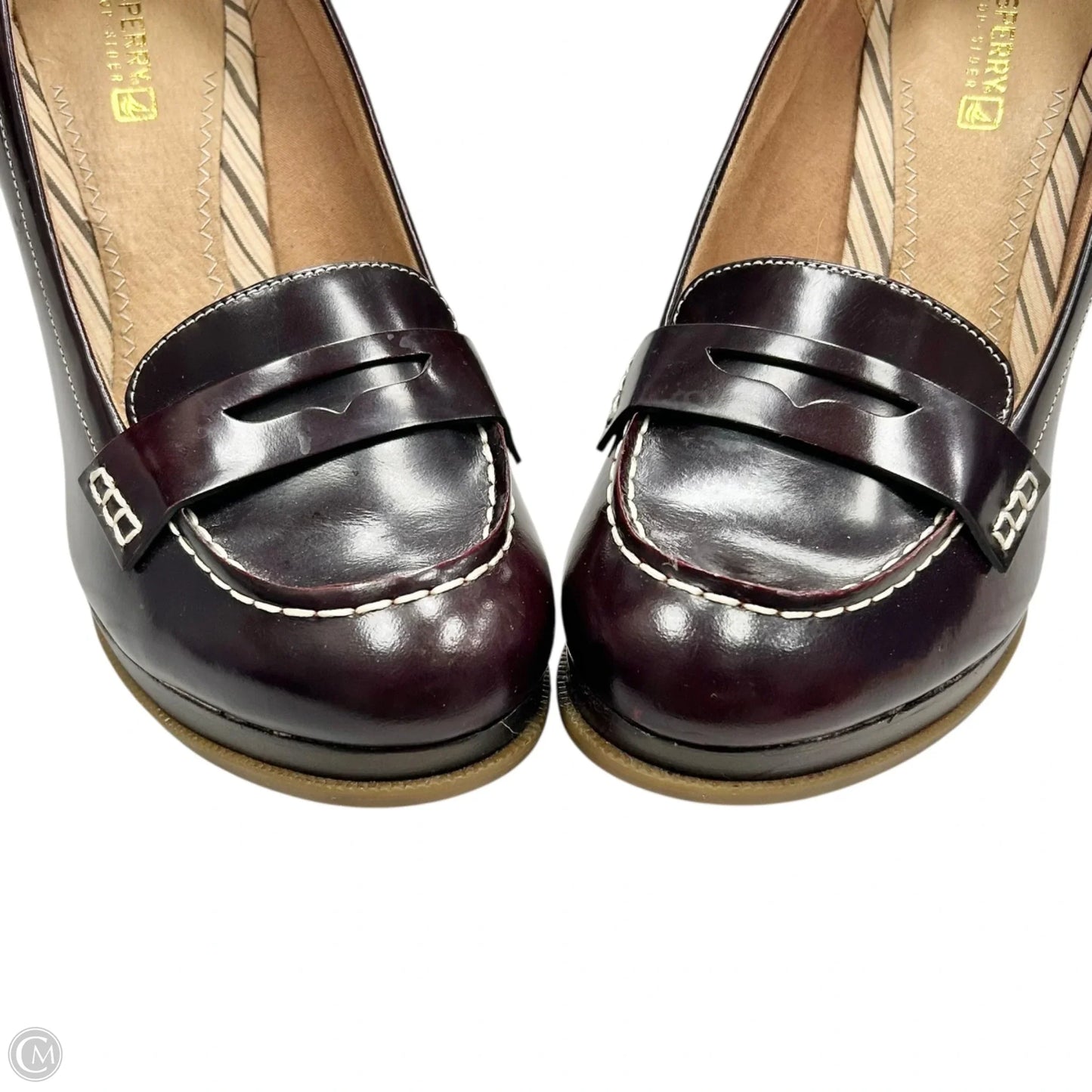 Shoes Heels Wedge By Sperry In Maroon, Size: 10