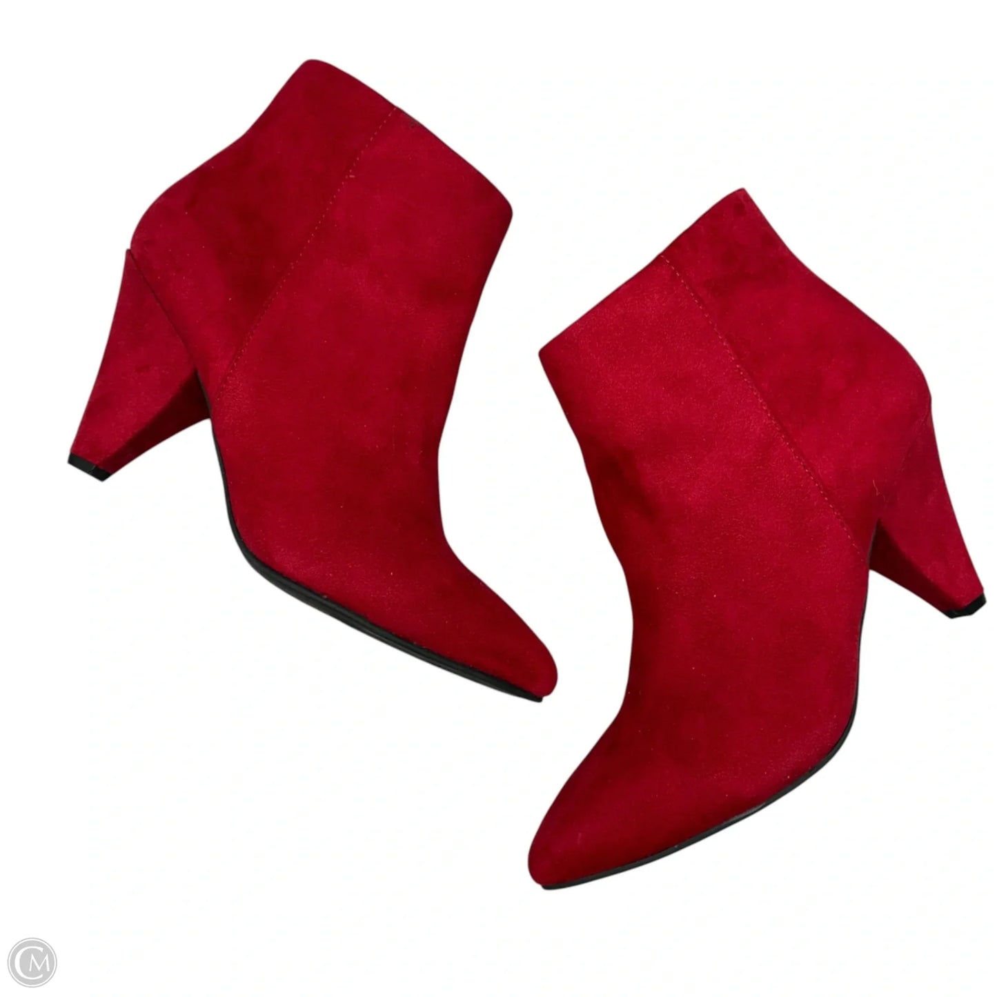 Boots Ankle Heels By Seven Dials In Red, Size: 7.5