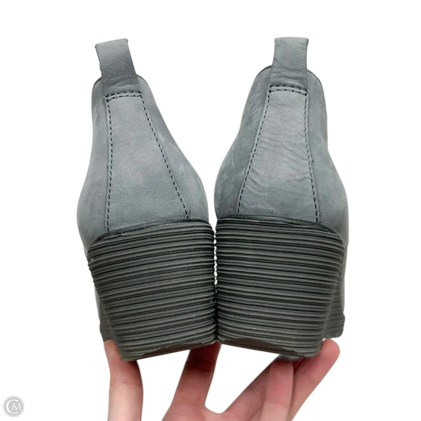 Boots Ankle Heels By Dansko In Grey, Size: 7.5