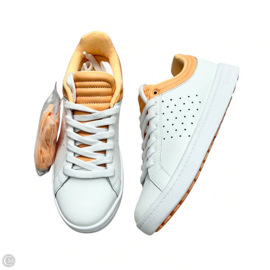 Shoes Athletic By Troll In Orange & White, Size: 7