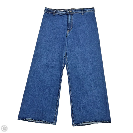 Jeans Wide Leg By Universal Thread In Blue Denim, Size: 14