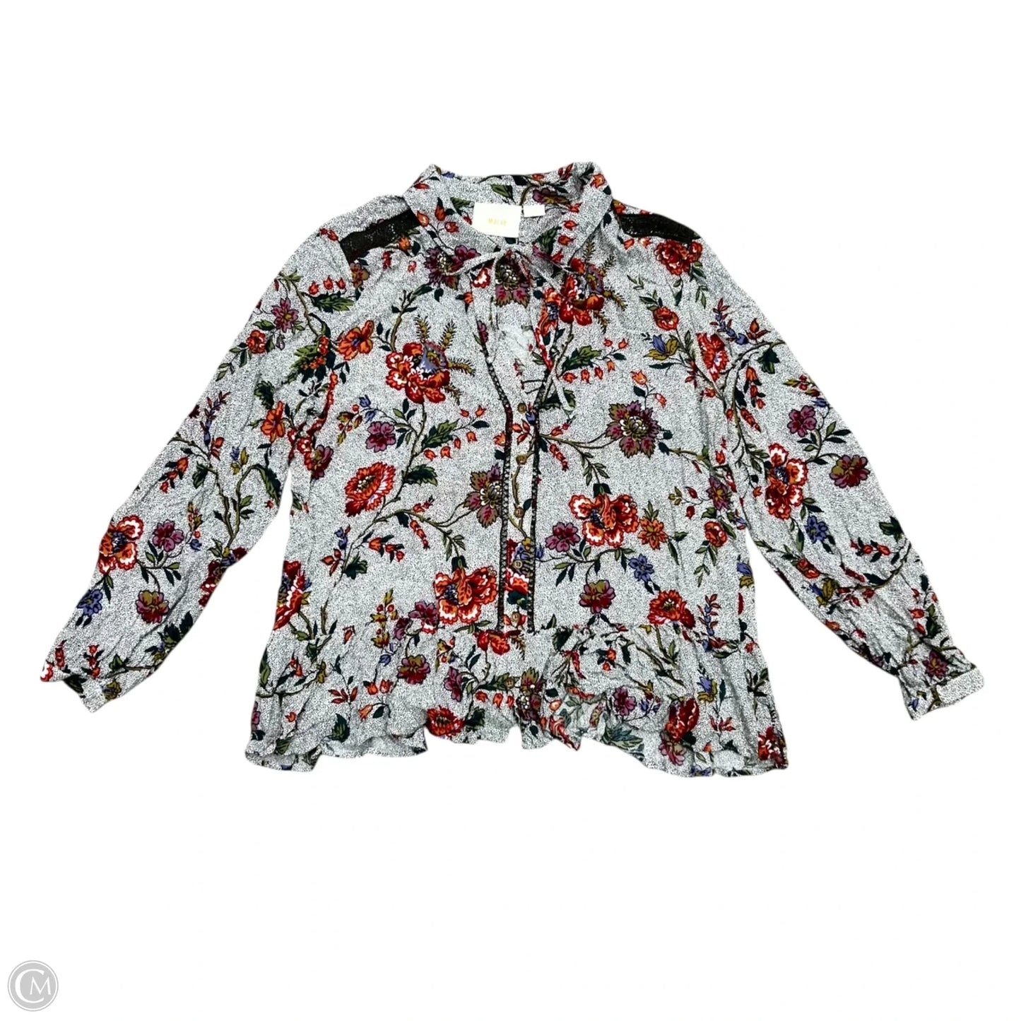 Top Long Sleeve By Maeve In Floral Print, Size: Xl