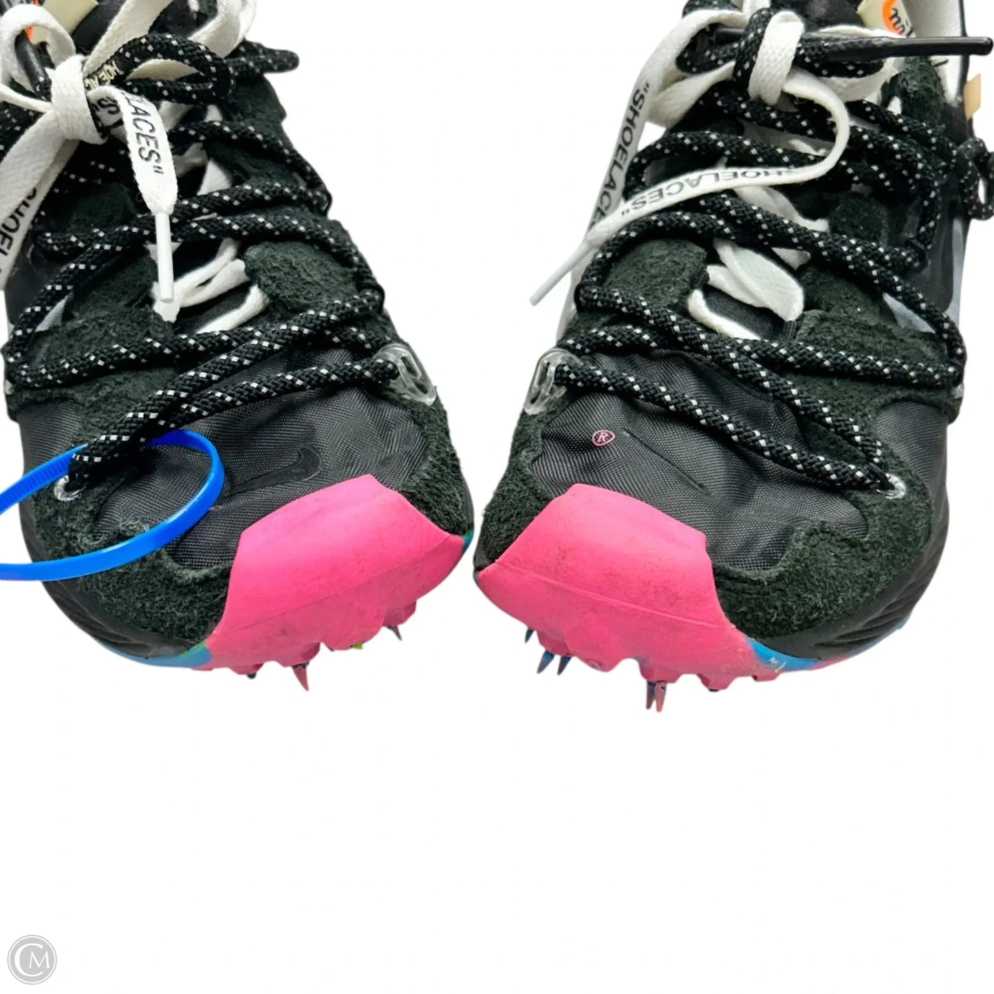 Shoes Luxury Designer By Off-white In Black & Pink, Size: 6.5