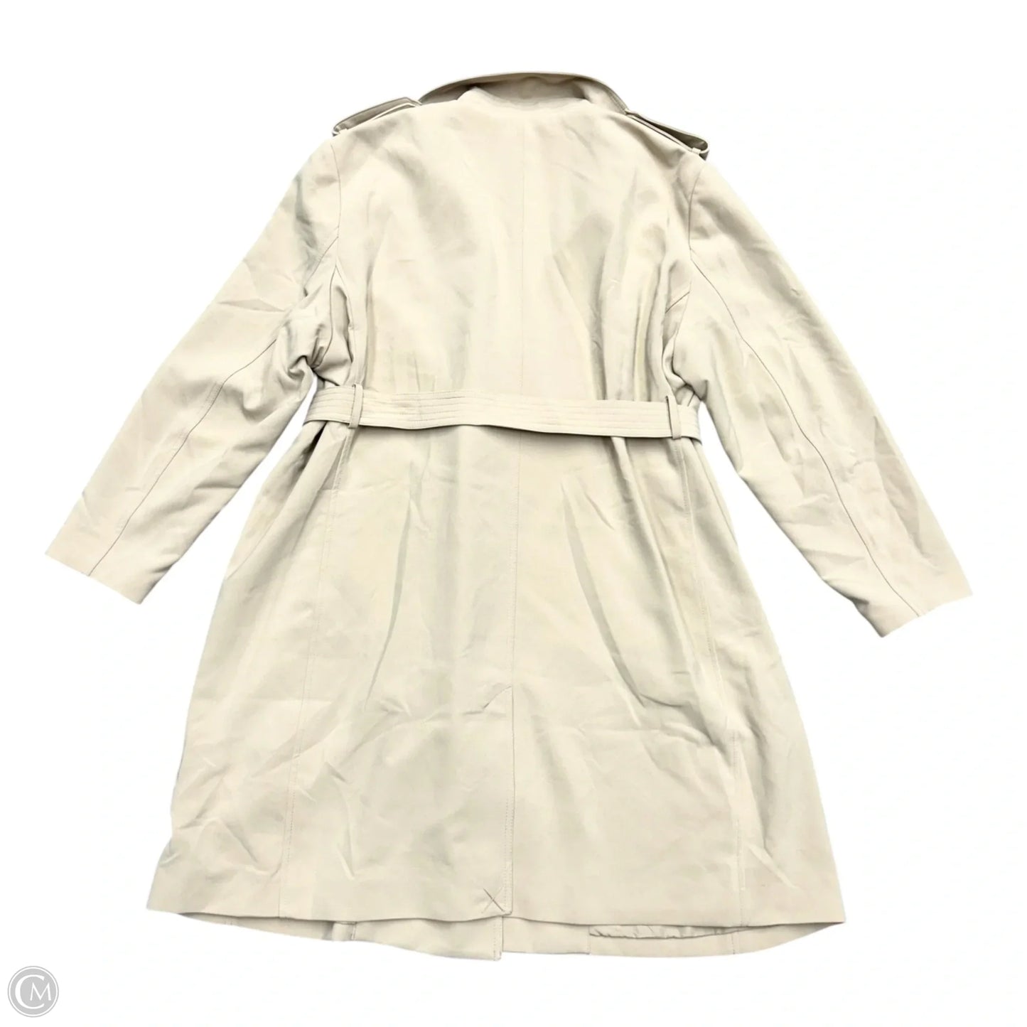 Coat Trench Coat By H&m In Cream, Size: Xxl