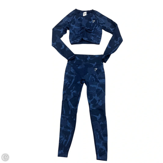 Athletic Pants 2pc By Gym Shark In Blue, Size: S