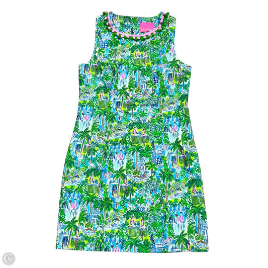 Dress Designer By Lilly Pulitzer In Blue & Green, Size: M