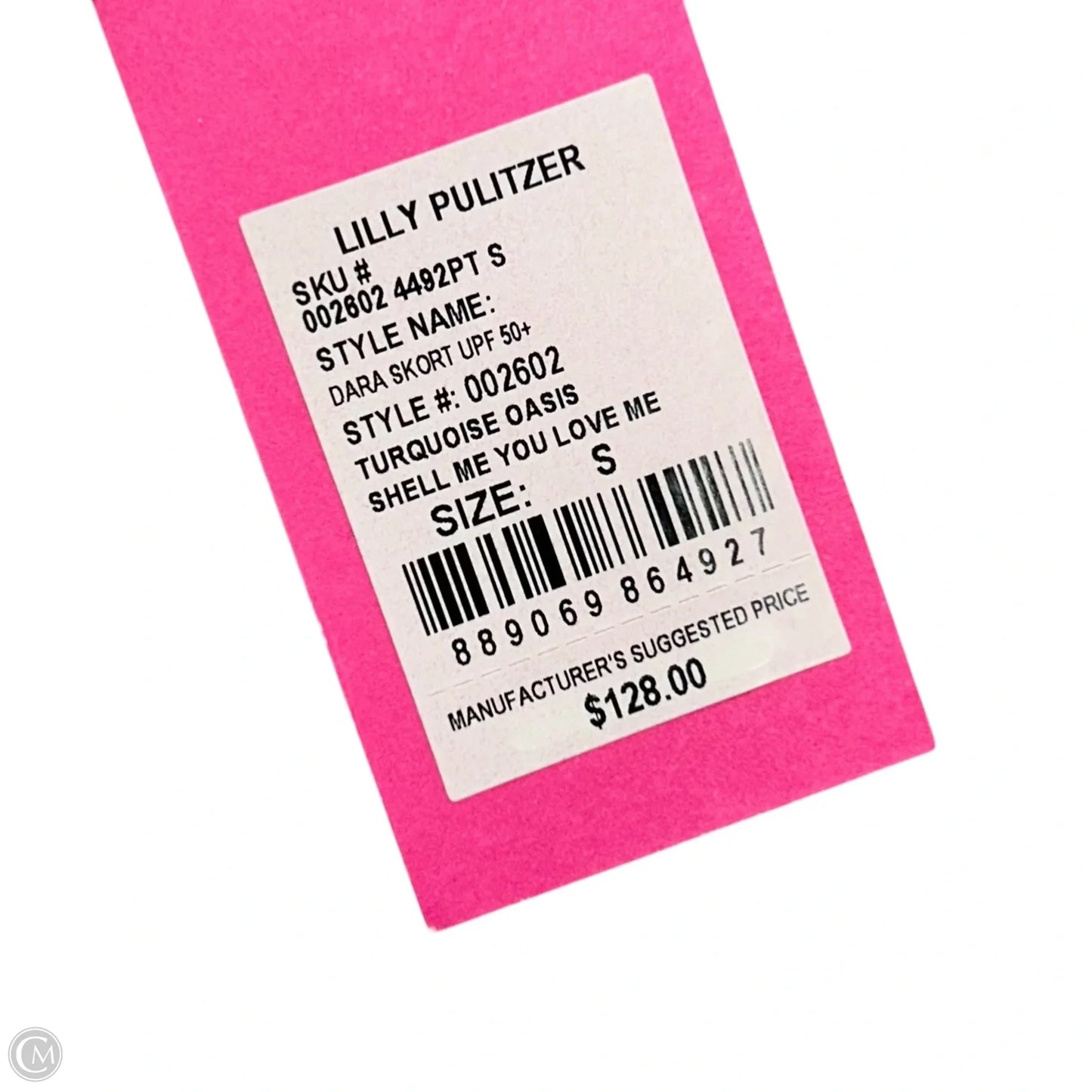 Skort Designer By Lilly Pulitzer In Blue & White, Size: S