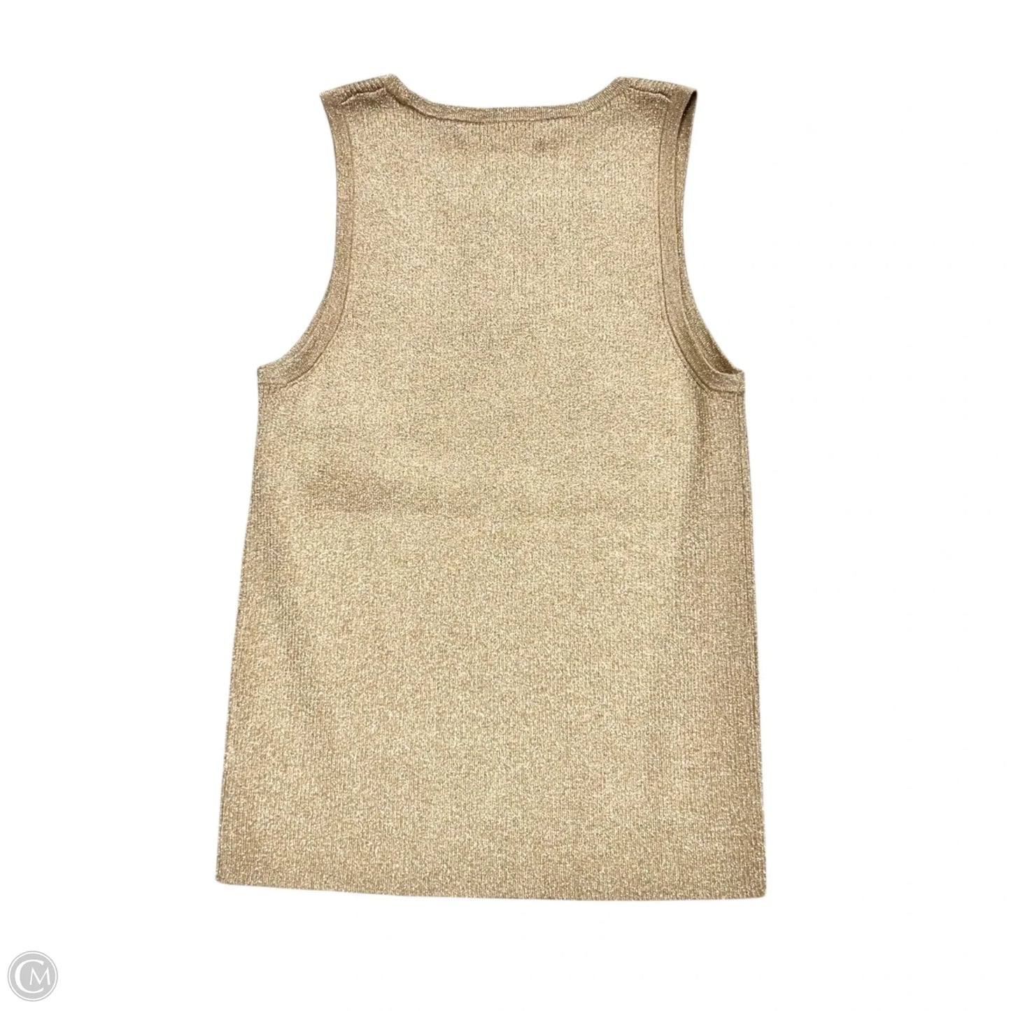 Top Sleeveless Designer By Lilly Pulitzer In Gold, Size: M