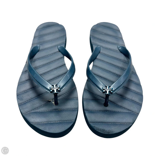 Sandals Designer By Tory Burch In Blue, Size: 7