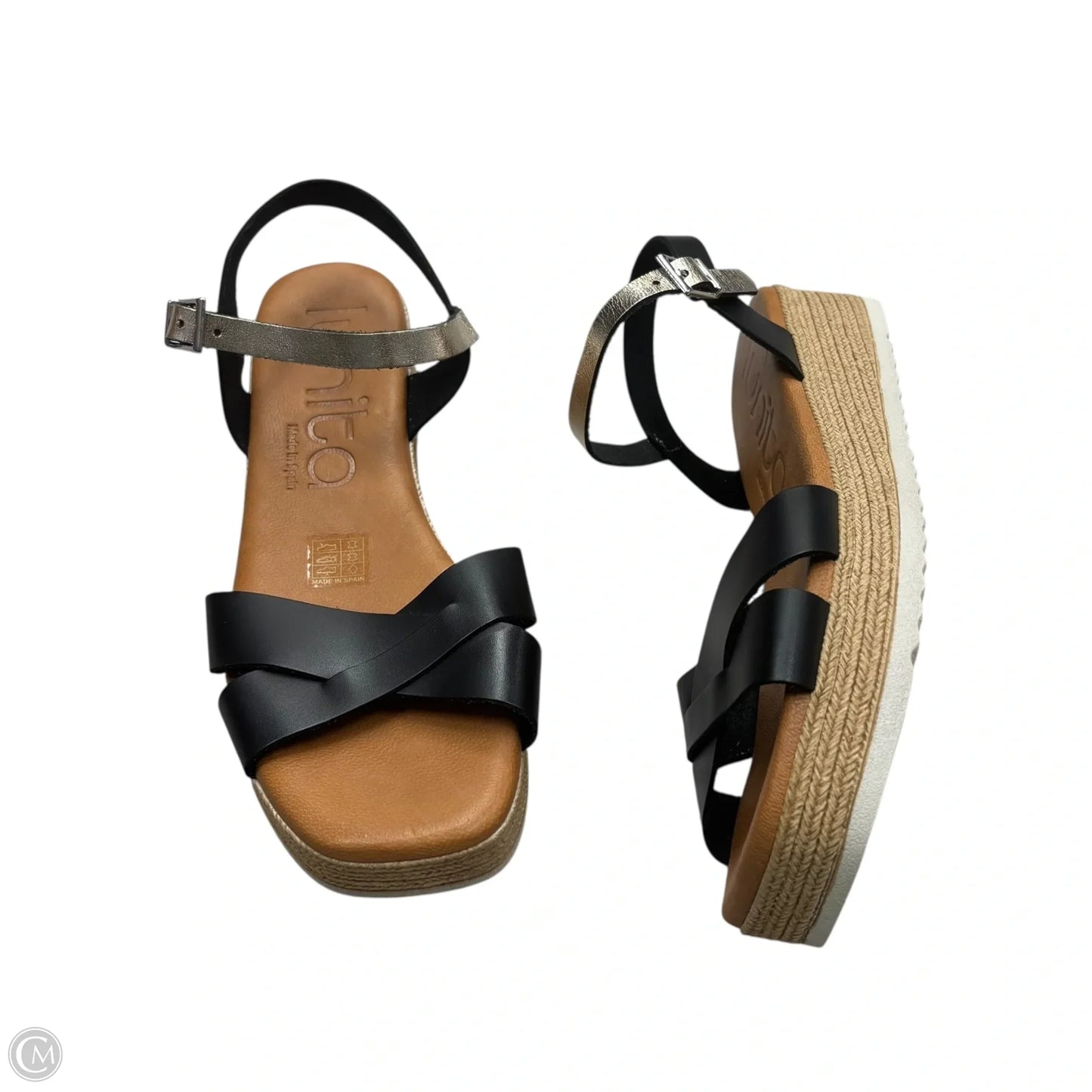 Sandals Heels Platform By Lunita In Black, Size: 8.5