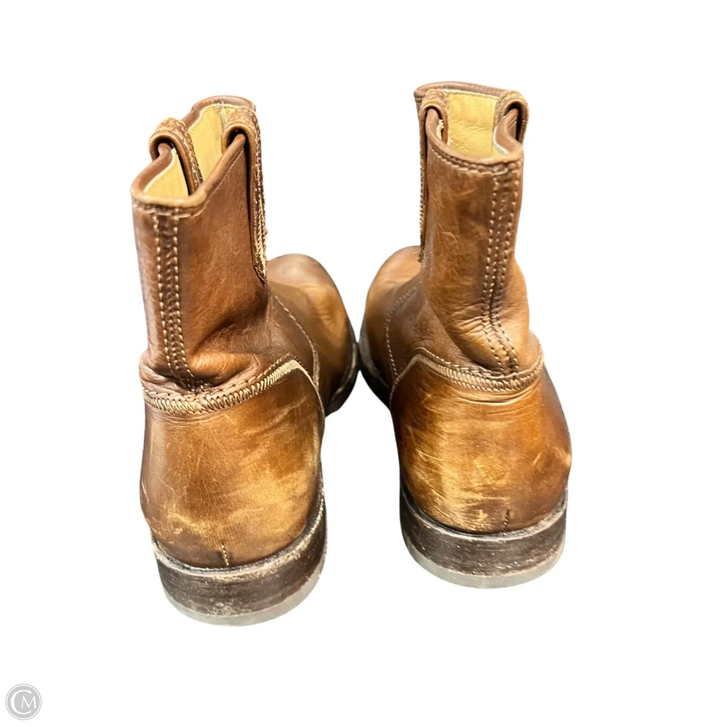 Boots Designer By Frye In Tan, Size: 8.5