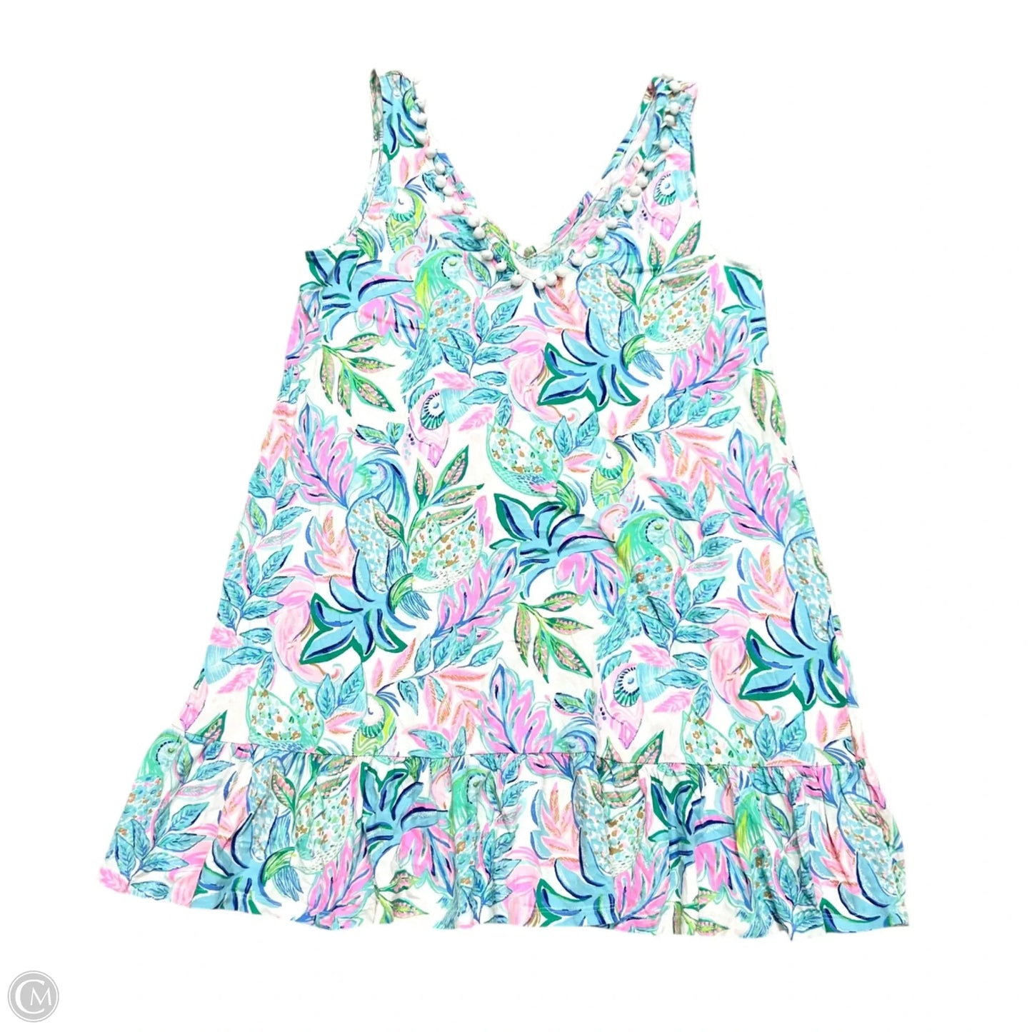 Dress Designer By Lilly Pulitzer In Blue & Green, Size: L