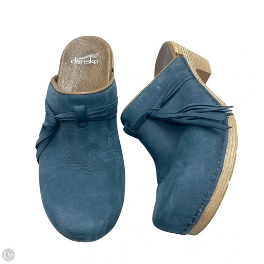Shoes Heels Block By Dansko In Blue, Size: 8.5