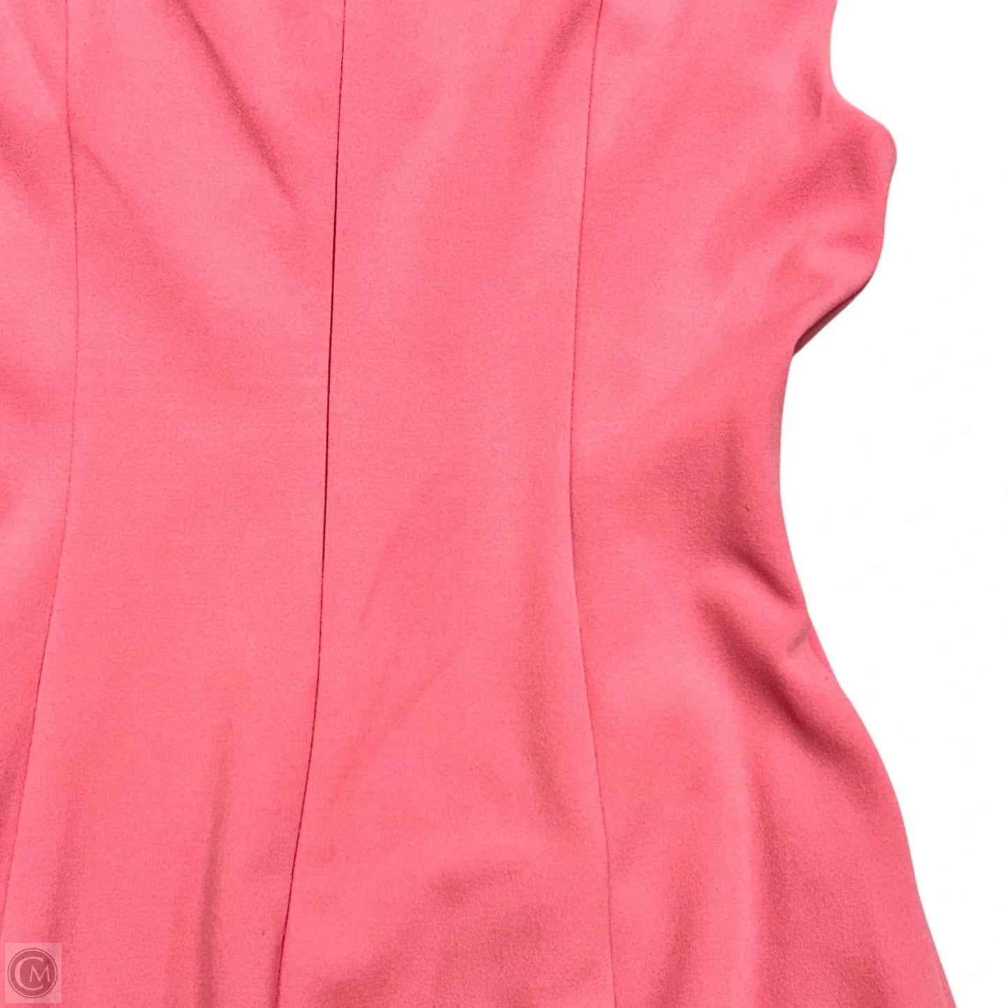 Dress Party Midi By Donna Karan In Coral, Size: S