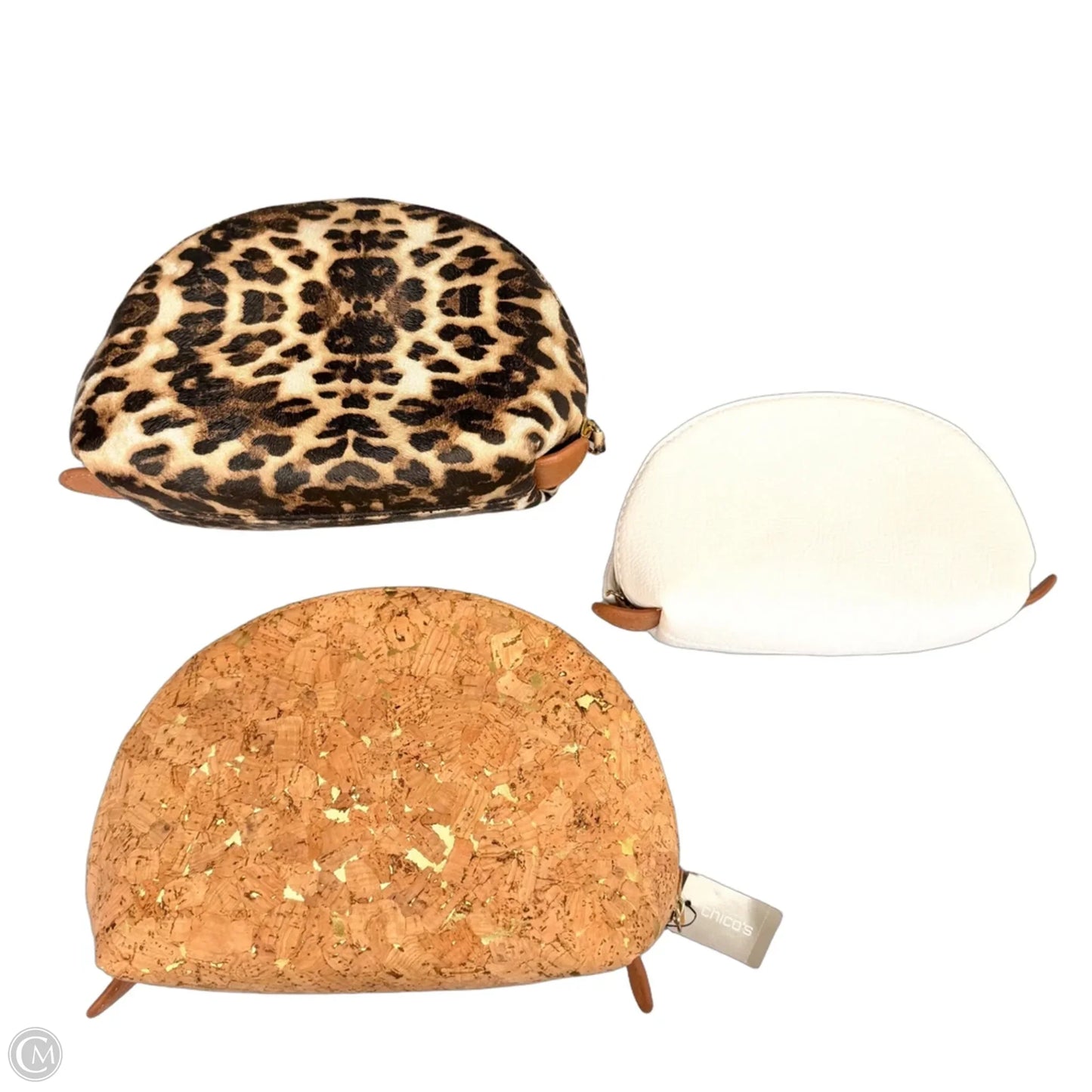 Makeup Bag 3pc By Chicos, Size: Large