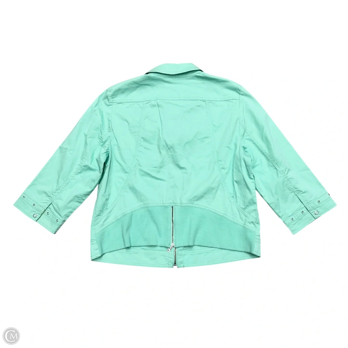 Blazer By Chicos In Aqua, Size: L