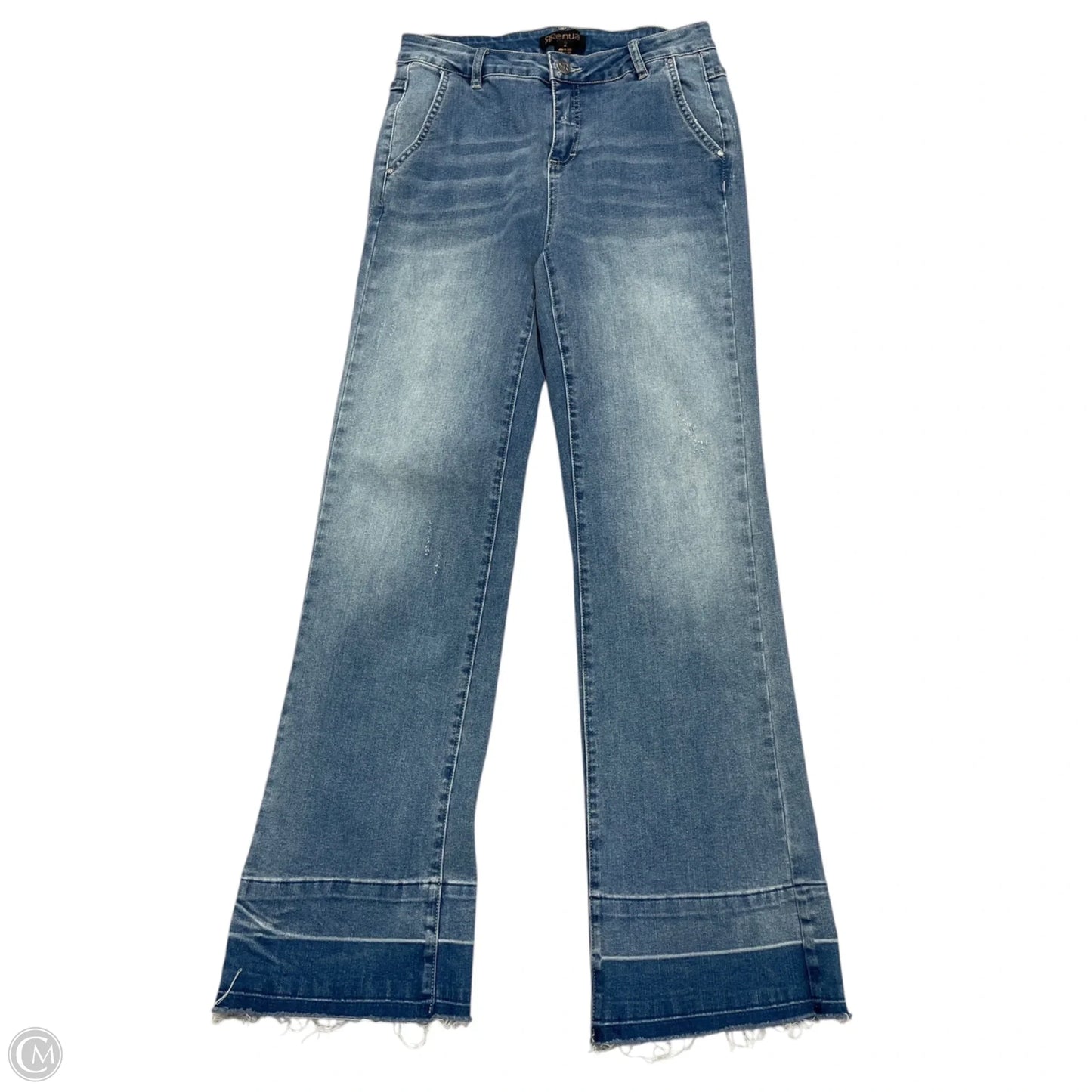 Jeans Straight By Rrenua In Blue Denim, Size: 2