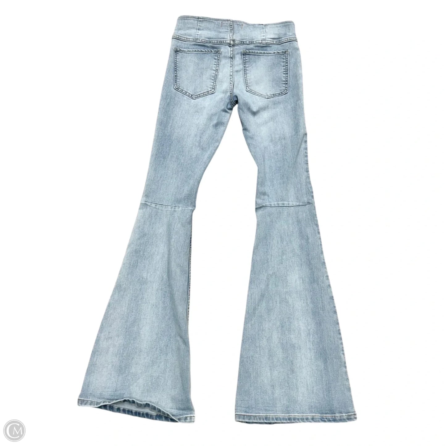 Jeans Flared By Free People In Blue Denim, Size: 0