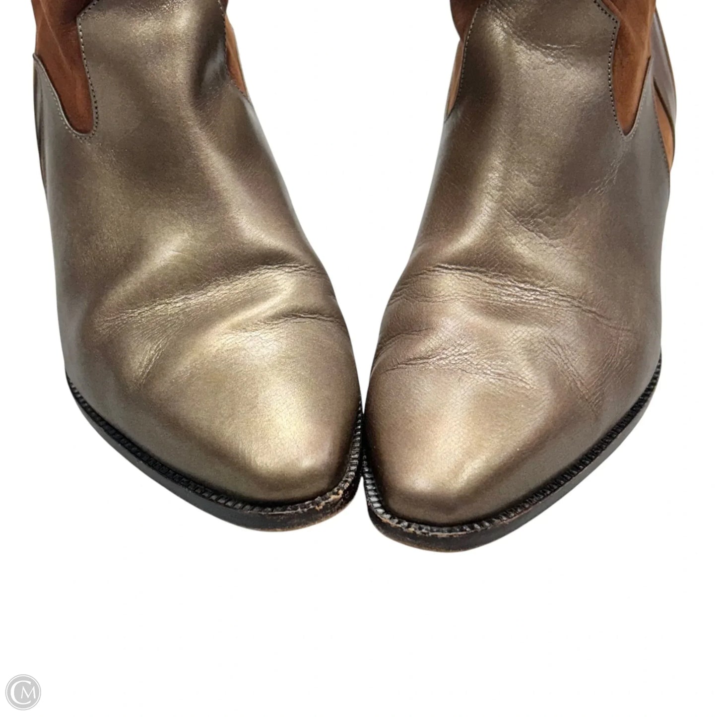 Boots Western In Bronze, Size: 6.5