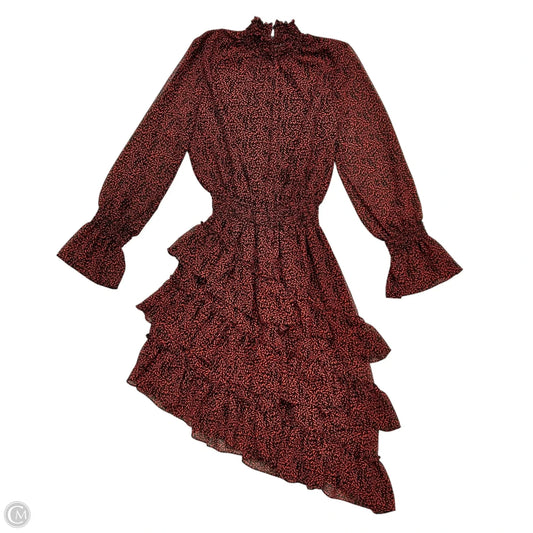 Dress Designer By Misa In Black & Red, Size: Xs