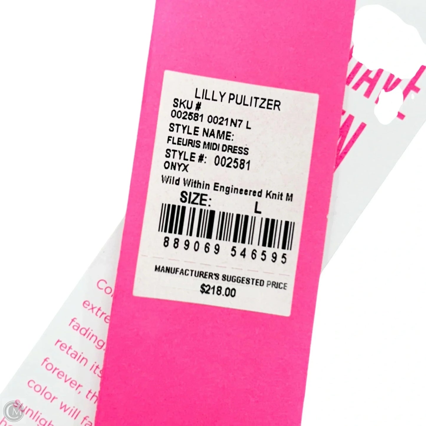Dress Designer By Lilly Pulitzer In Black & Purple, Size: L