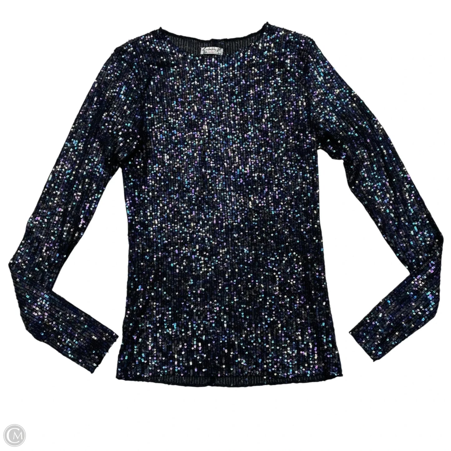 Top Long Sleeve By Free People In Black, Size: S
