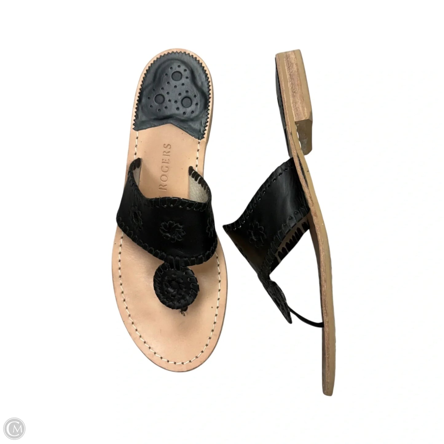 Sandals Flats By Jack Rogers In Black, Size: 10