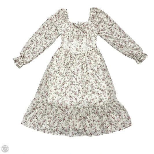 Dress Casual Midi By Celebrity Pink In Floral Print, Size: Xs