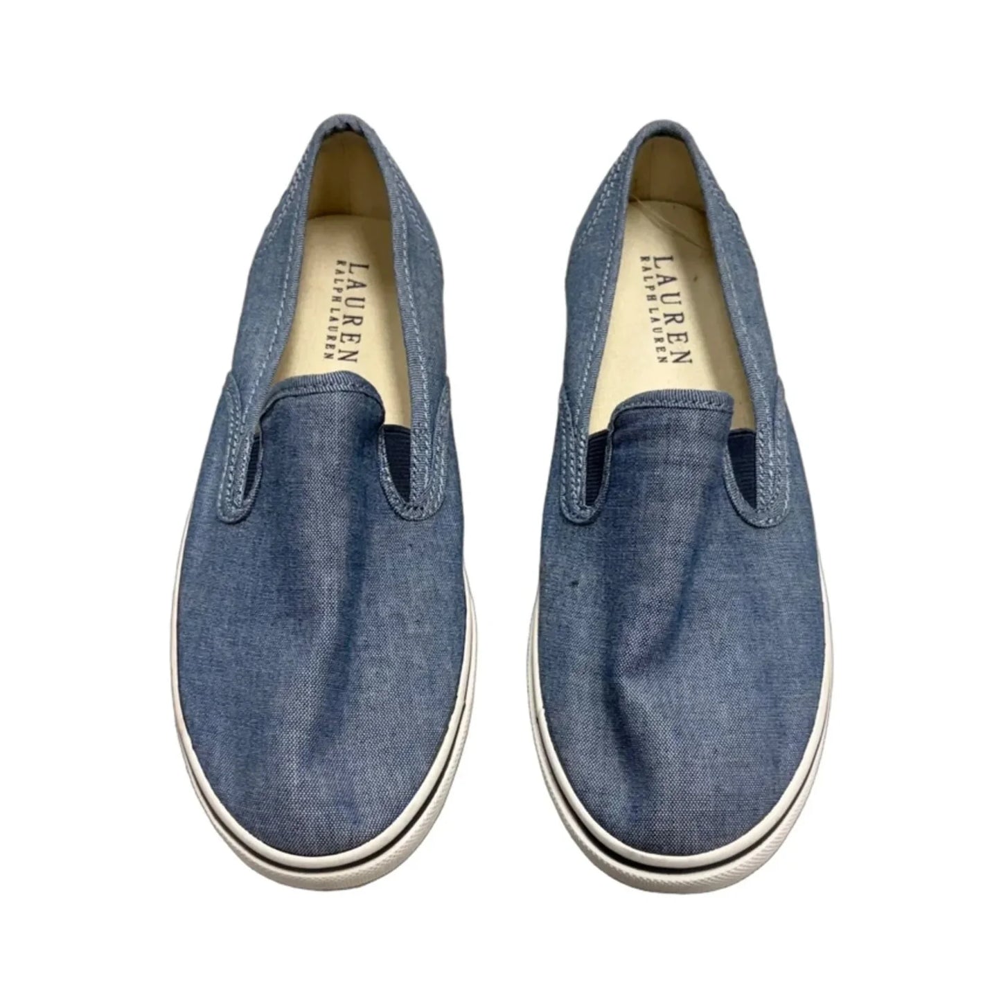 Shoes Sneakers By Lauren By Ralph Lauren In Blue Denim, Size: 6