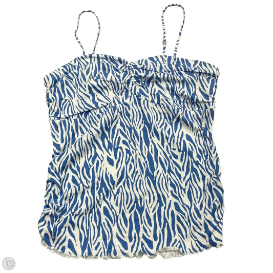 Top Sleeveless By Target-designer In Blue & White, Size: L