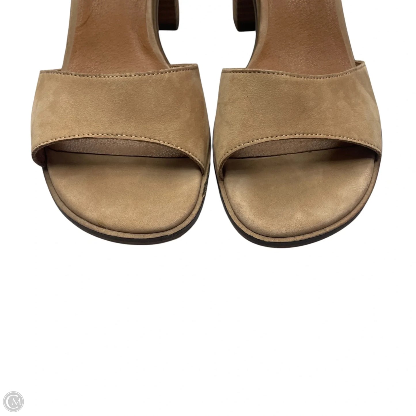 Sandals Heels Block By Lucky Brand In Tan, Size: 9