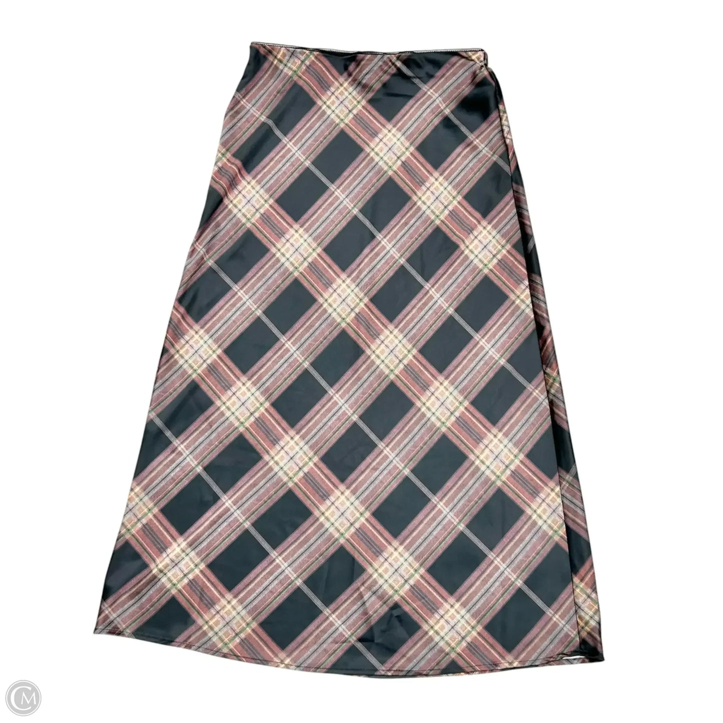 Skirt Midi By Belle Vere In Plaid Pattern, Size: Xs