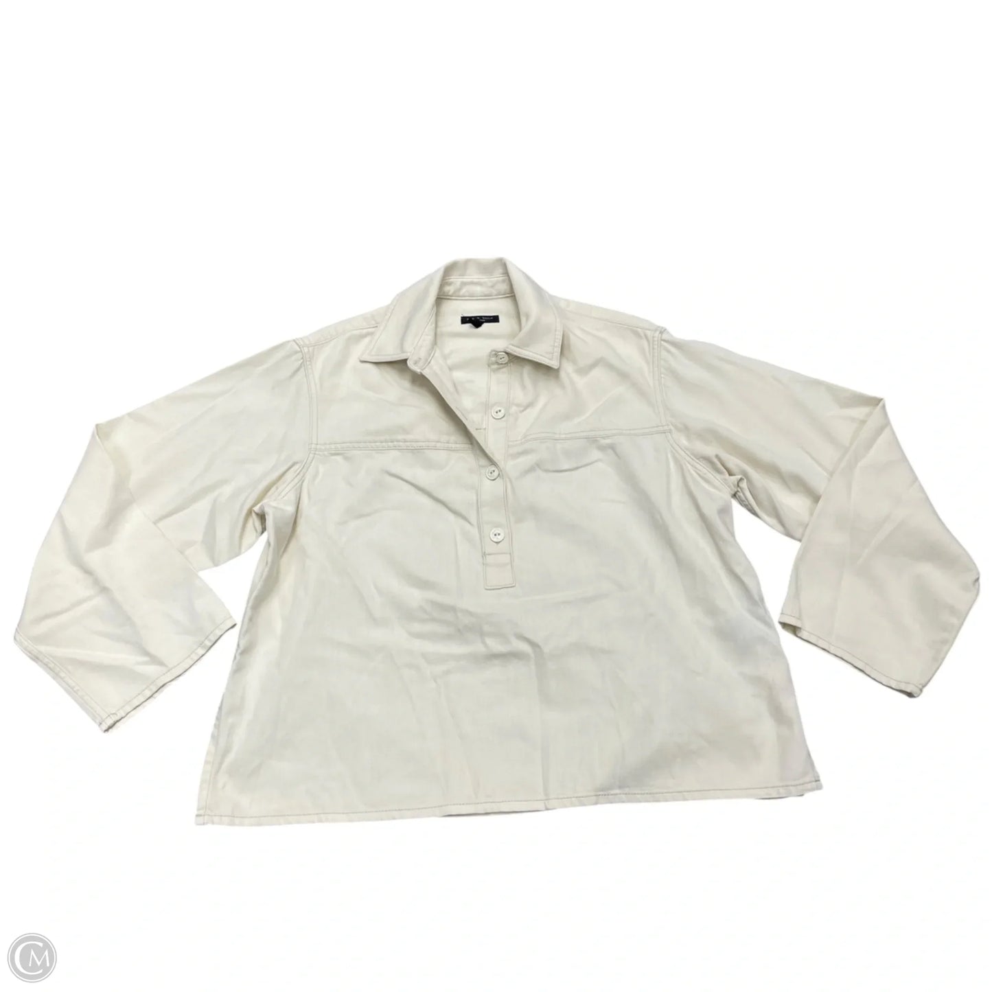 Top Long Sleeve By Rag And Bone In Cream, Size: S