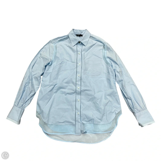 Blouse Long Sleeve By Rag And Bone In Blue, Size: S