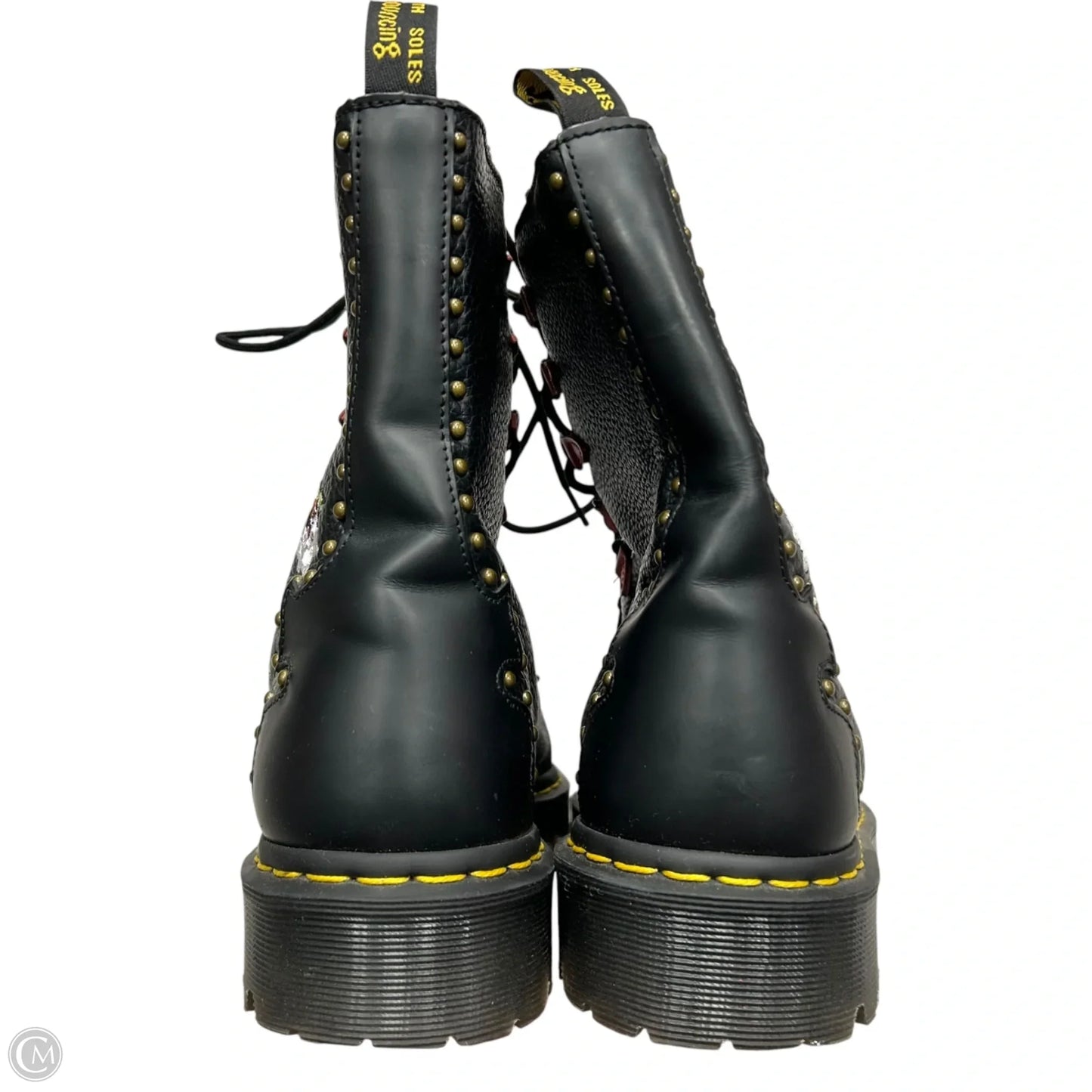 Boots Combat By Dr Martens In Black & Red, Size: 11