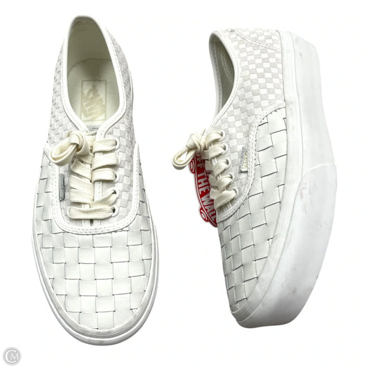 Shoes Sneakers By Vans In Cream, Size: 10