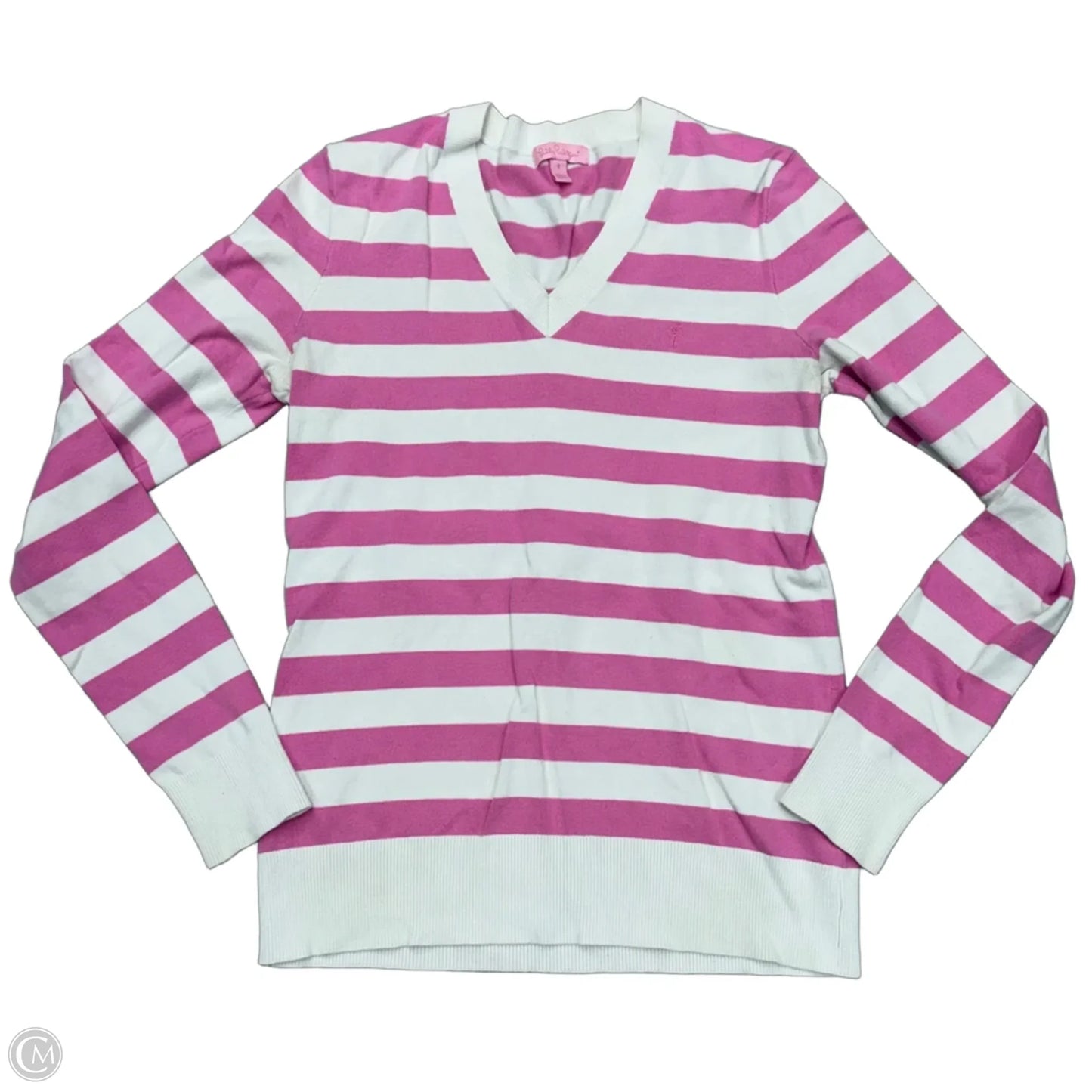 Top Long Sleeve Designer By Lilly Pulitzer In Striped Pattern, Size: S