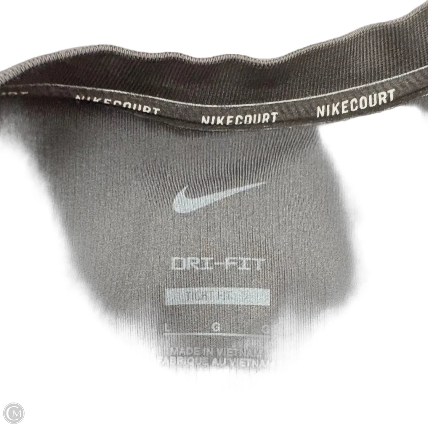 Athletic Tank Top By Nike Apparel In Black, Size: L