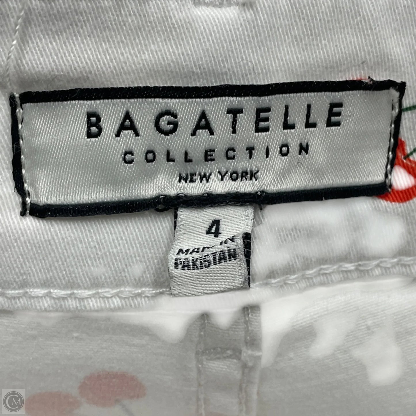 Pants Cropped By Bagatelle In Red & White, Size: 4