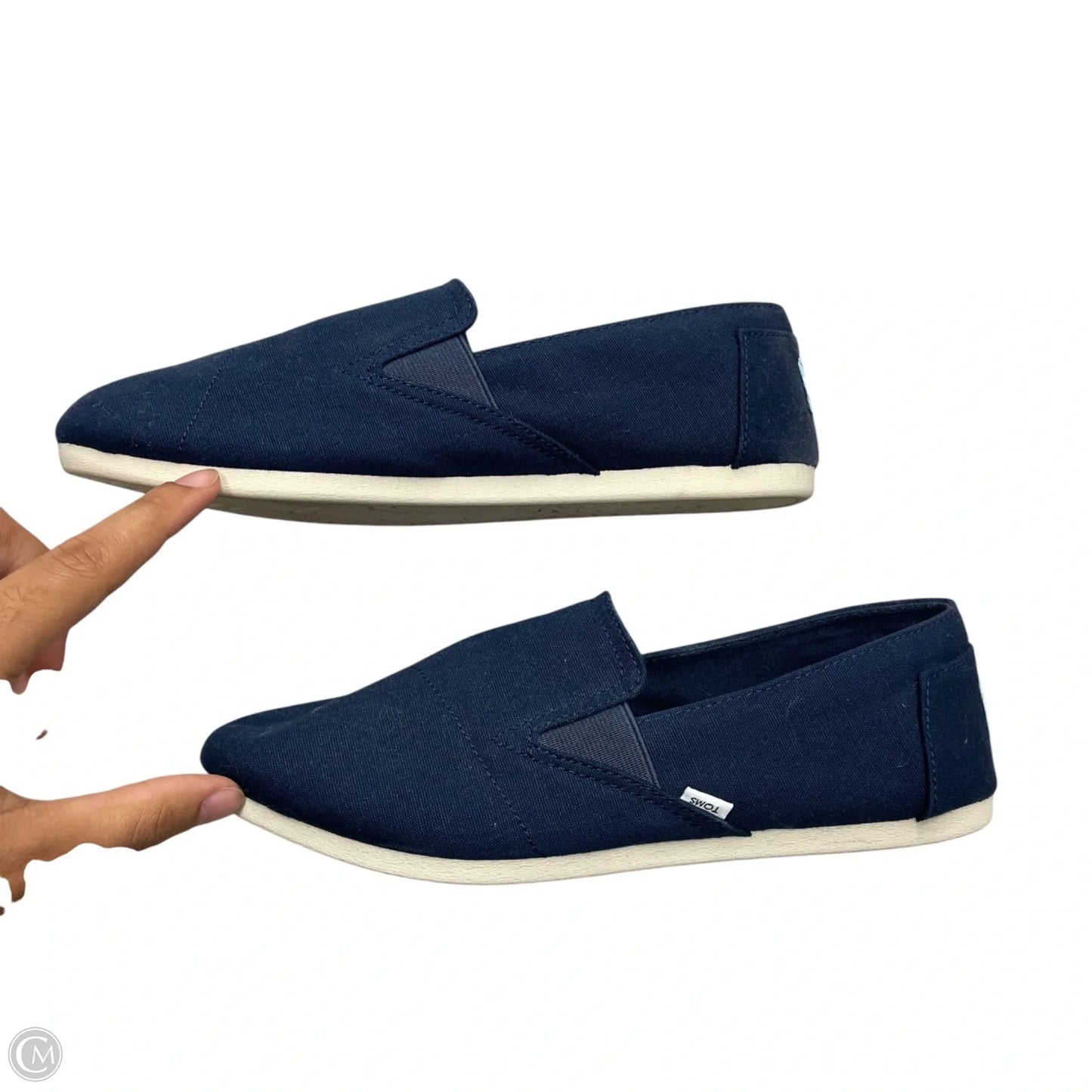 Shoes Flats By Toms In Navy, Size: 8