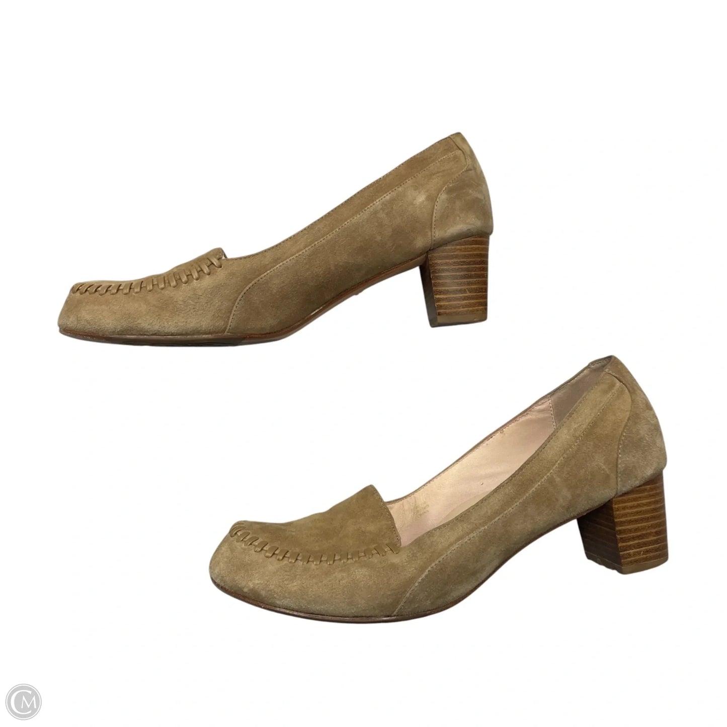 Shoes Heels Block By Taryn Rose In Tan, Size: 8.5