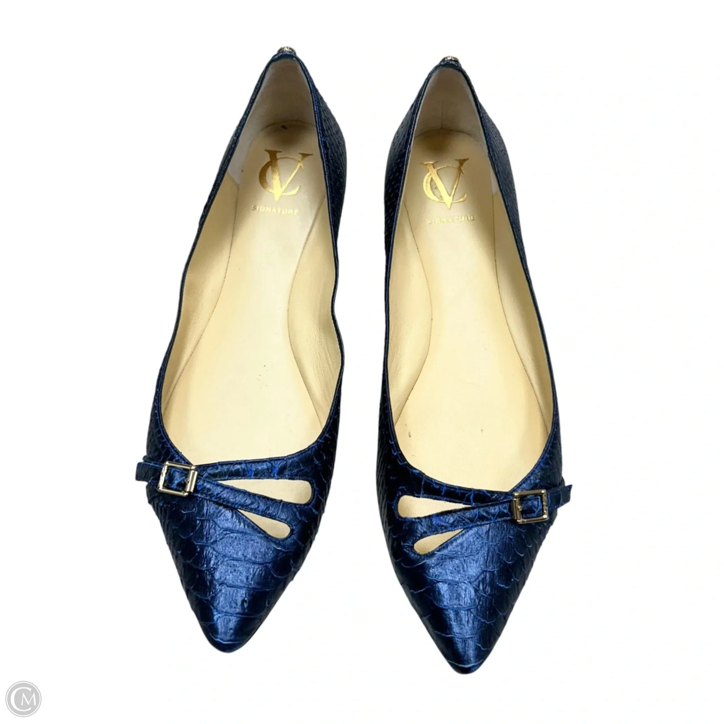 Shoes Flats By Vc Signature In Blue, Size: 10