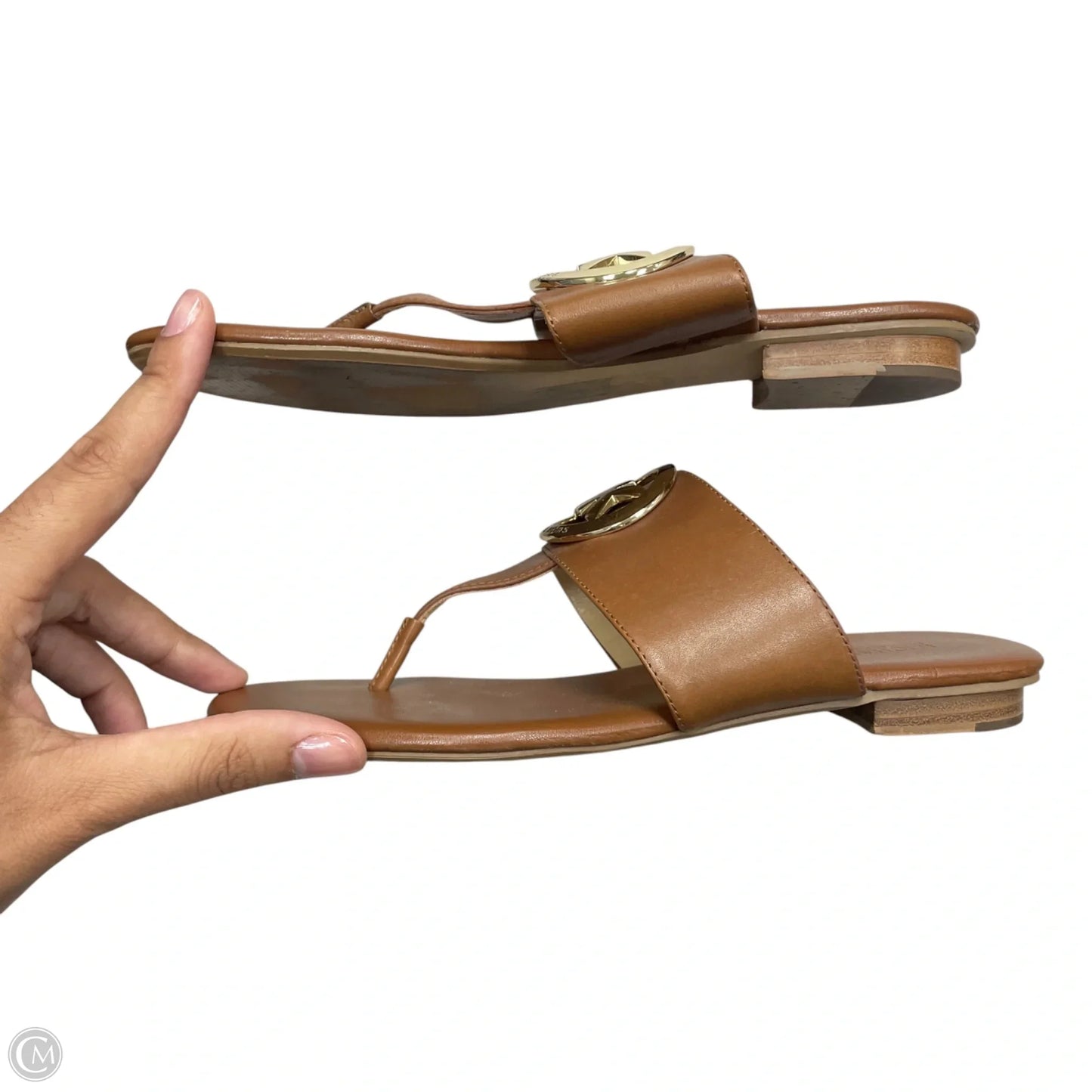 Sandals Flats By Michael By Michael Kors In Tan, Size: 7