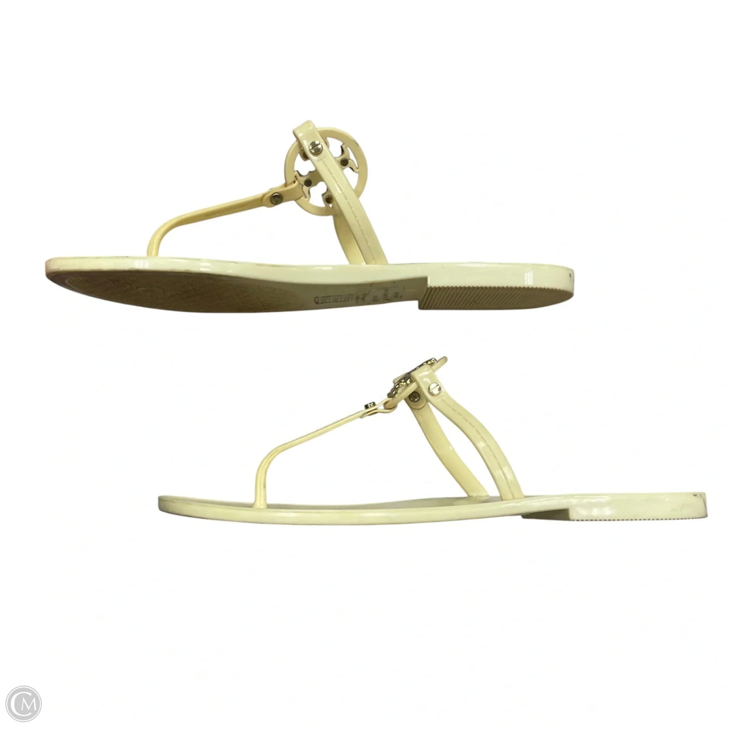 Sandals Designer By Tory Burch In Cream, Size: 8