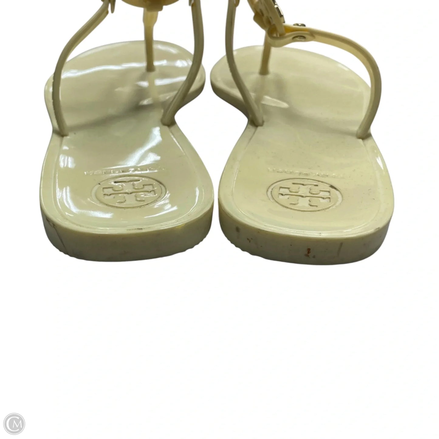 Sandals Designer By Tory Burch In Cream, Size: 8