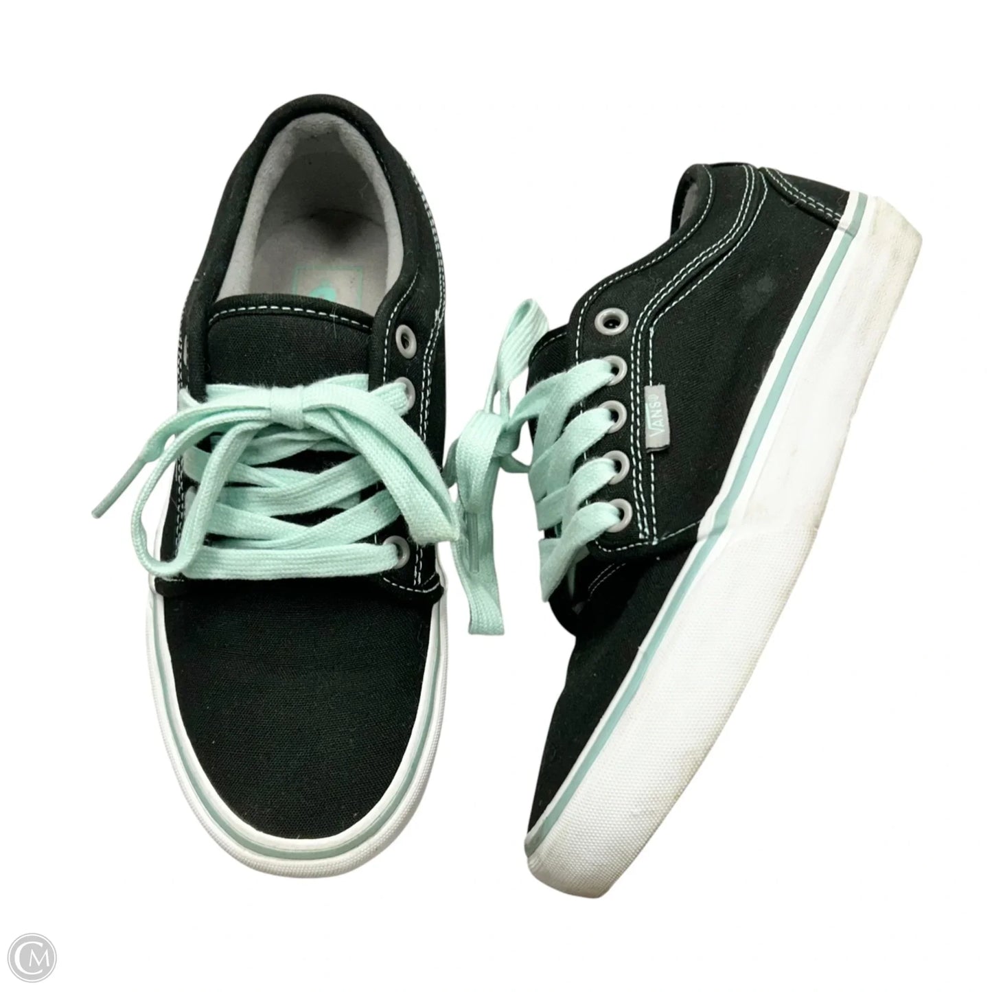 Shoes Sneakers By Vans In Black & White, Size: 7