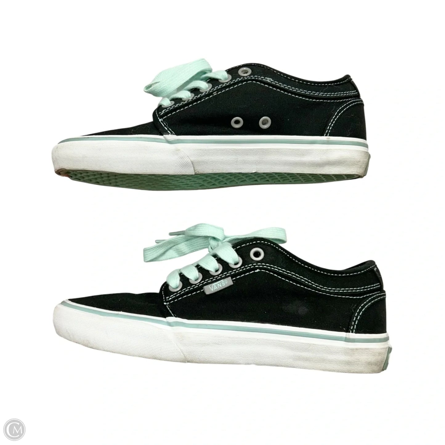 Shoes Sneakers By Vans In Black & White, Size: 7